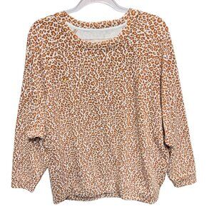 Lou&Grey Leopard Thick Terry Knit Sweatshirt